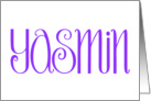 Yasmin purple card