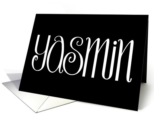 Yasmin white card (468883)