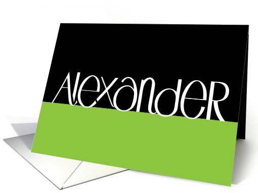 Alexander white card (468889)