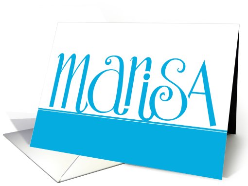 Marisa turquoise blue card (488286)