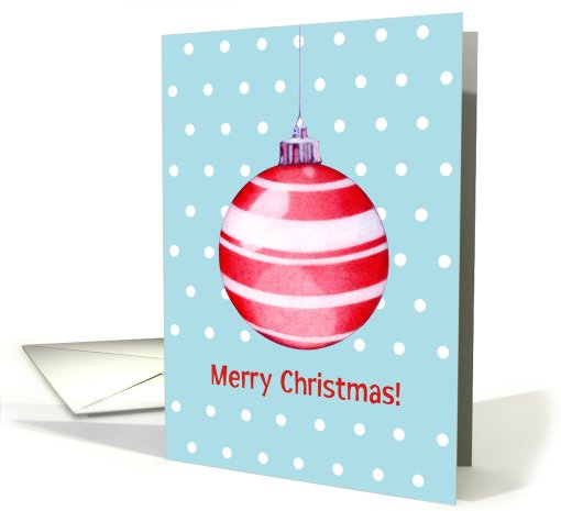 Red Christmas Ornament card (520995)