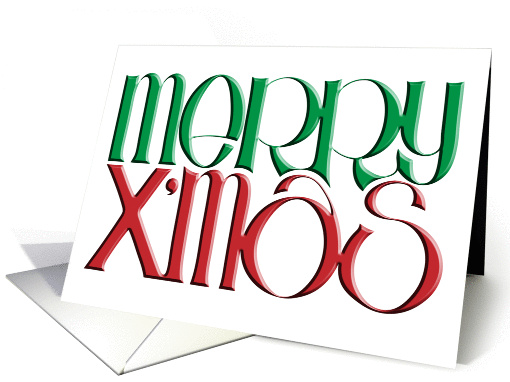 Merry X'mas 3D card (525186)