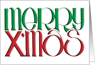 Merry X’mas 3D card