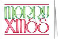 Merry X’mas card