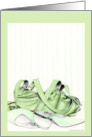 Green Bag and Shoes card