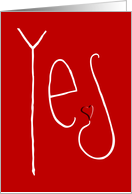 Yes Heart red card