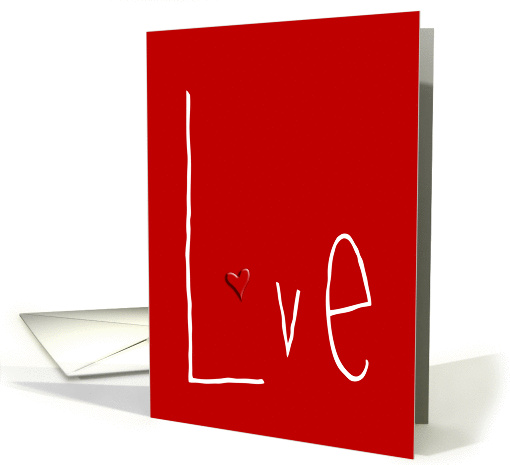 Love Heart red card (560467)