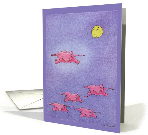 Flying Elephants! card (56601)