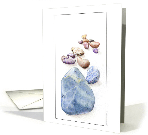 Beach Pebbles card (60668)