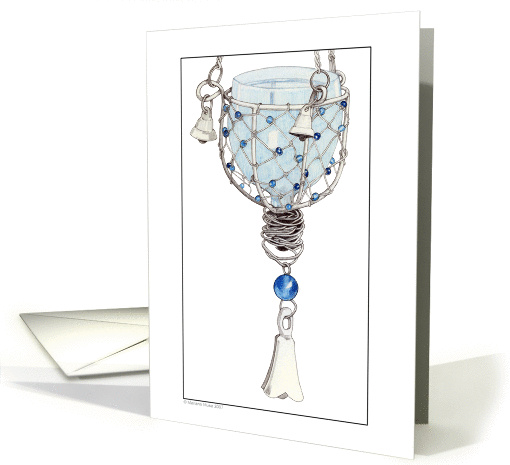 Candle Light Blue card (61088)