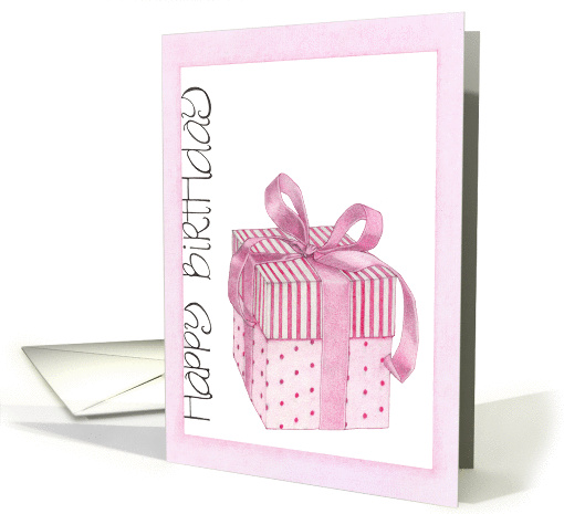 happy Birthday Pink Gift! card (61854)