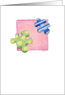 Jigsaw/Blank card