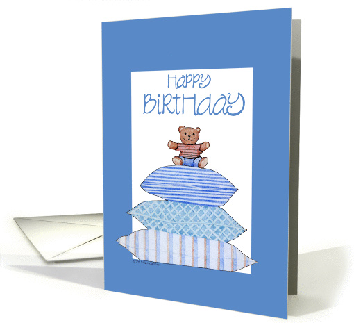Blue Bear/Happy Birthday card (64464)