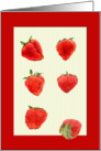 Strawberries Falling Red card