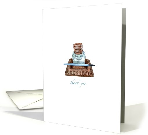 Antique Inkwell Thank You card (645485)