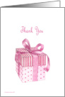 Pink Giftbox Thank You card