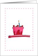 Red and Pink Cake card