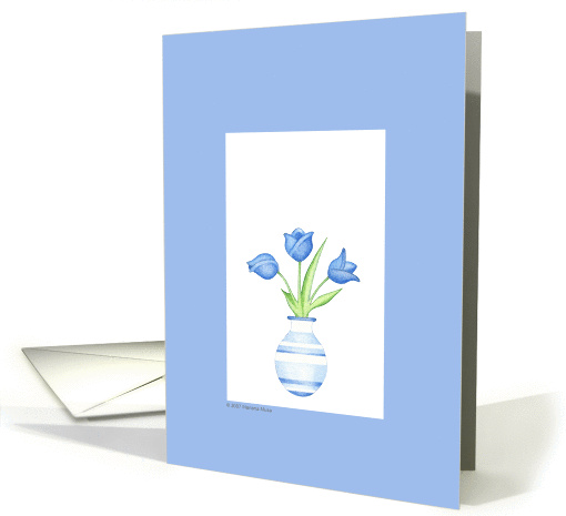 Blue Vase card (69138)