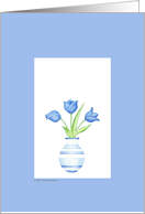 Blue Vase card