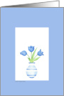 Blue Vase card