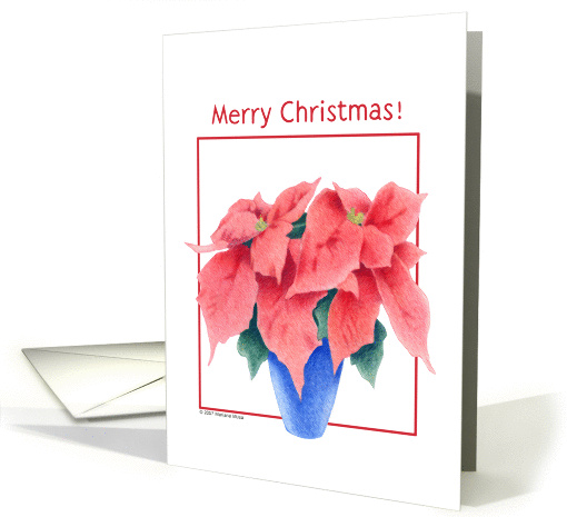 Poinsettia Merry Christmas! card (71420)