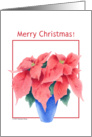 Poinsettia Merry Christmas! card