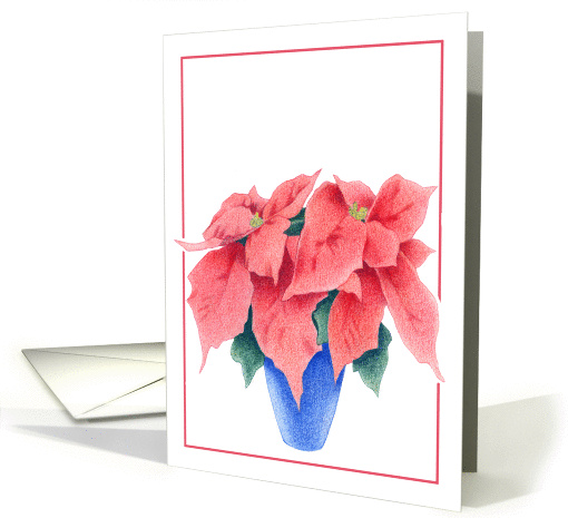 Poinsettia card (71422)