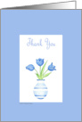 Blue Vase Thank You card