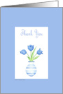 Blue Vase Thank You card