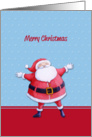 Santa Claus blue card