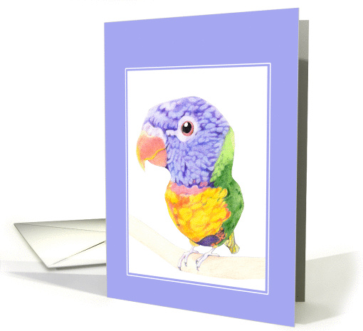 Colorful Bird card (73324)