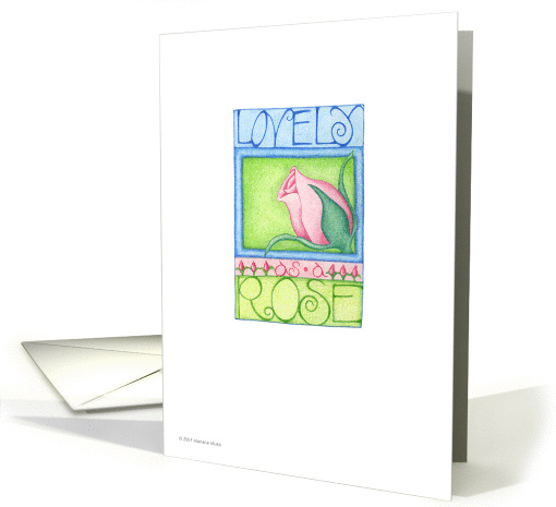 Lovely as a Rose ... card (74004)