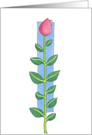Single Rose card