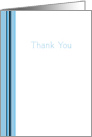 Blue Stripe Thank You card