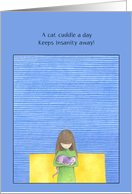 Cat Cuddle card