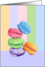 Macaroons stripes card