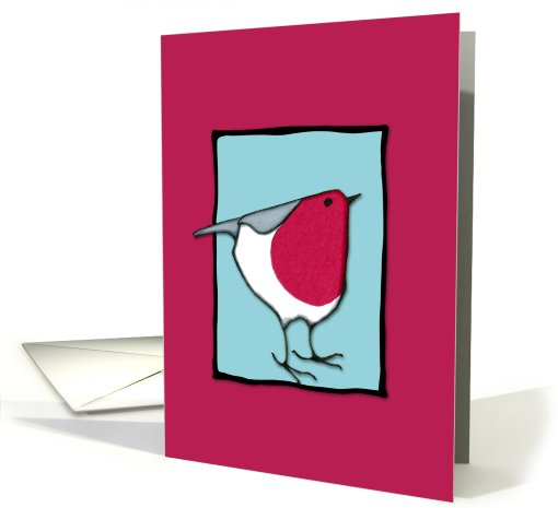Little Robin blue card (773282)