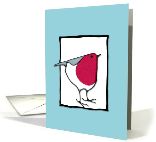 Little Robin white card (773287)