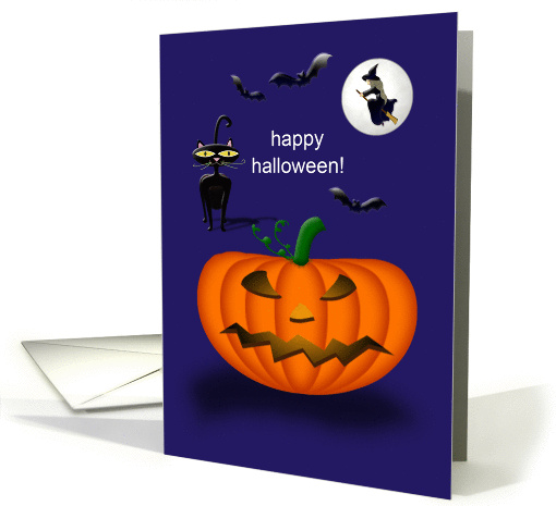 Pumpkin Halloween card (77949)