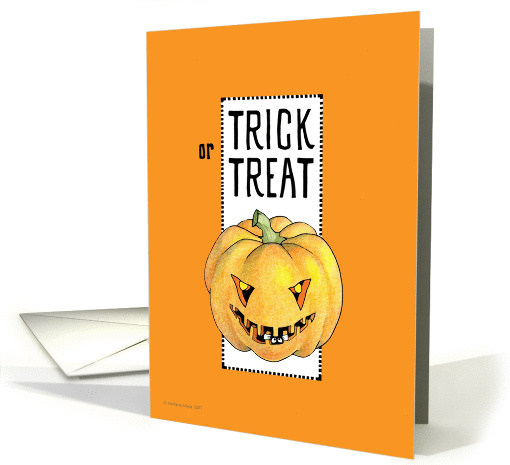 Pumpkin Trick or Treat card (78174)