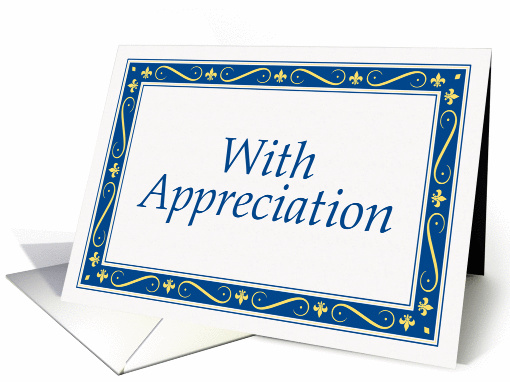 With Appreciation card (78333)