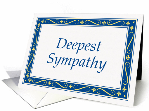 Deepest Sympathy card (78339)