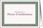 Press Conference card