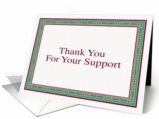 Thank you for your support card (78653)
