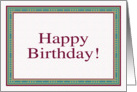 Happy birthday card