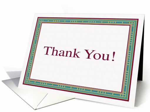 Thank you card (78657)