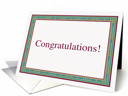 Congratulations card (78665)