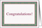 Congratulations card