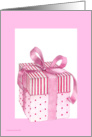 Pink Giftbox Blank card