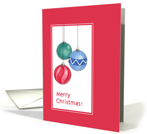 Christmas Ornaments Red card (79274)